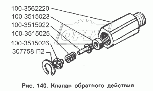 Клапан обратного действия